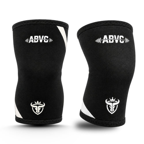 Knee Sleeves (1 Pair), 7mm Neoprene Compression Knee Braces with Heavy Duty Support for Cross Training, Weightlifting, Powerlifting, Squats and Basketball, for Men & Women