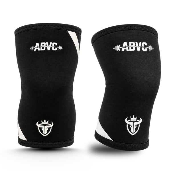Knee Sleeves (1 Pair), 7mm Neoprene Compression Knee Braces with Heavy Duty Support for Cross Training, Weightlifting, Powerlifting, Squats and Basketball, for Men & Women