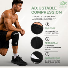 Knee Sleeves (1 Pair), 7mm Neoprene Compression Knee Braces with Heavy Duty Support for Cross Training, Weightlifting, Powerlifting, Squats and Basketball, for Men & Women