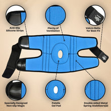 Knee Support for Men and Women, Adjustable Non-Slip Knee Brace with Side Stabilizers and Open Patella Gel Pad, Compression Knee Support for Running, Sports and Daily Activities