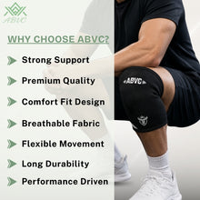 Knee Sleeves (1 Pair), 7mm Neoprene Compression Knee Braces with Heavy Duty Support for Cross Training, Weightlifting, Powerlifting, Squats and Basketball, for Men & Women