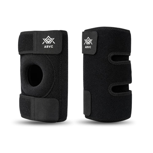 Knee Support for Men and Women, Open Patella Knee Brace with 3 Adjustable Straps, Compression Support for Sports, Running and Joint Stability