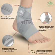 Ankle Support Brace for Men & Women, Adjustable Ankle Brace Wrap Strap with Compression Support for Sports, Exercise and Ankle Stability