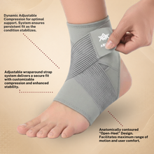 Ankle Support Brace for Men & Women, Adjustable Ankle Brace Wrap Strap with Compression Support for Sports, Exercise and Ankle Stability