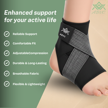 Ankle Support Brace for Men & Women, Adjustable Ankle Brace Wrap Strap with Compression Support for Sports, Exercise and Ankle Stability